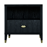 Прикроватная тумбочка с полкой Elsa Dreams Black варинант исполнения - 6 | Loft Concept в Барнауле