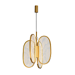 Люстра с гравировкой на акриловых плафонах Gravyura Bronze D 33 см варинант исполнения - 2 | Loft Concept в Барнауле