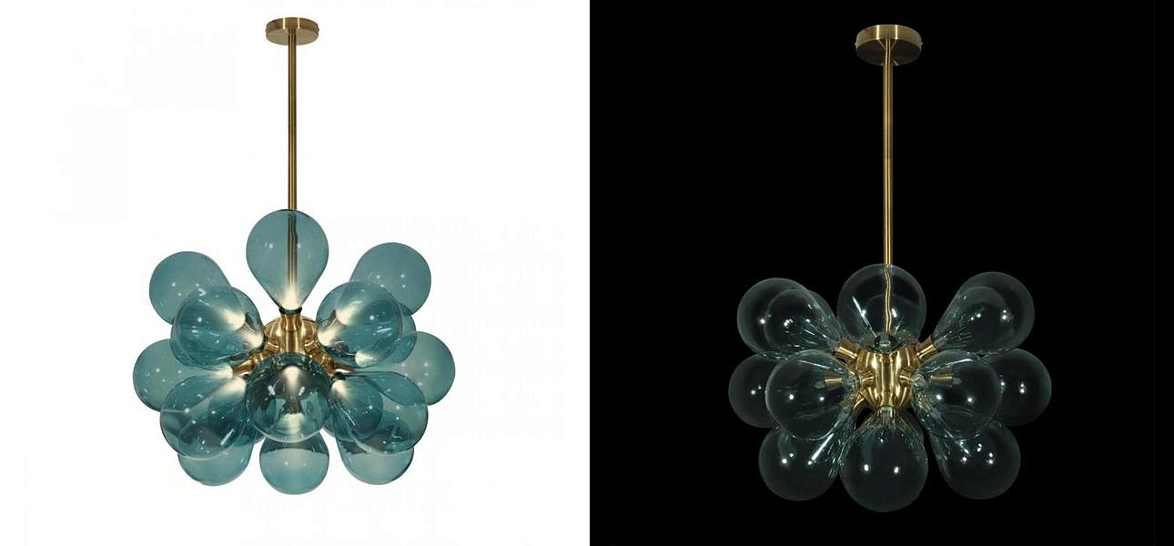 Люстра Simonet Chandelier Blue 55 см Люстра Simonet Chandelier Blue 55 см - Loft-Concept в Барнауле