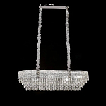 Люстра овальная с каскадом из прозрачного хрусталя Constant Sparks варинант исполнения - 3 | Loft Concept в Барнауле