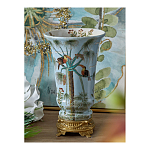 Ваза из фарфора с бронзовыми элементами Tropical Garden варинант исполнения - 6 | Loft Concept в Барнауле