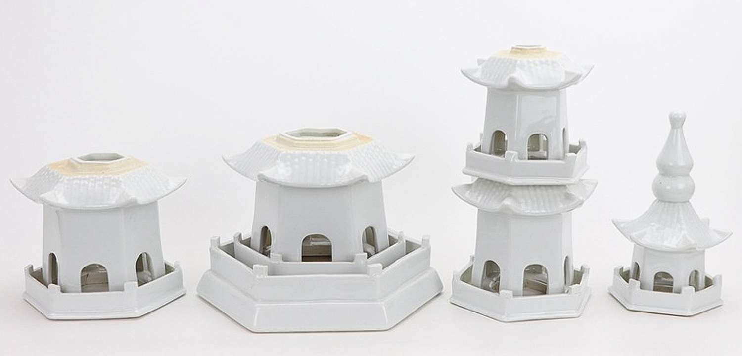 Статуэтка Ceramic Pagoda white Статуэтка Ceramic Pagoda white - Loft-Concept в Барнауле