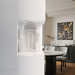 Встраиваемый в стену гипсовый светильник под покраску с колоннами и арками в античном стиле Antiquity Athena варинант исполнения - 15 | Loft Concept в Барнауле