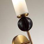 Бра с цилиндрическим матовым плафоном и шаром из камня на металлическом основании Orb Essence варинант исполнения - 3 | Loft Concept в Барнауле