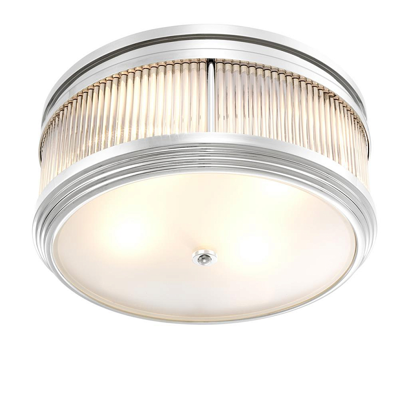 Потолочный светильник Ceiling Lamp Rousseau Nickel Никель Прозрачное Стекло Потолочный светильник Ceiling Lamp Rousseau Nickel Никель Прозрачное Стекло в Барнауле | Loft Concept