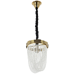 Подвесная люстра с хрустальными подвесками Riche Crystal Metal Chandelier 1 варинант исполнения - 2 | Loft Concept в Барнауле