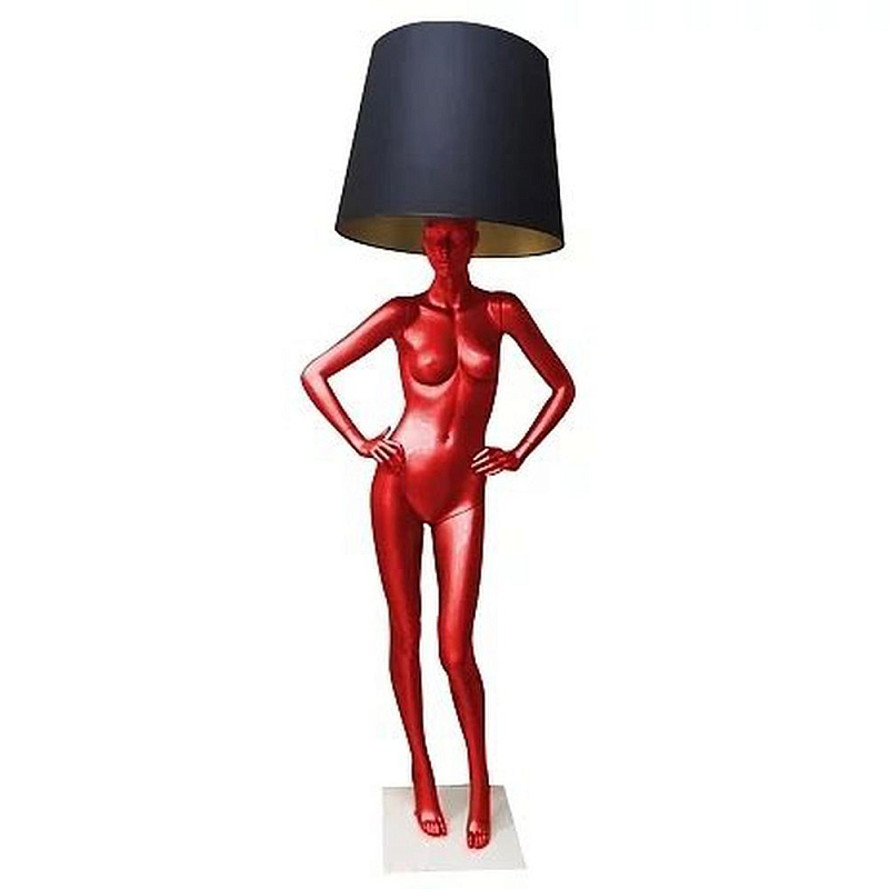 Лампа MANNEQUIN LAMP с абажуром руки на талии Глянцевый черный Черный матовый Глянцевый белый Белый матовый Серый матовый Золотой Красный в Барнауле | Loft Concept 