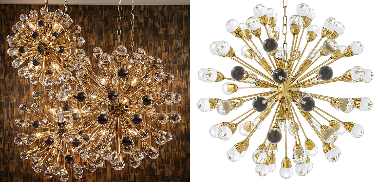 Люстра Eichholtz Chandelier Anto L Gold - Loft-Concept в Барнауле