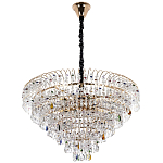 Люстра с прозрачными и цветными подвесками из хрусталя Colorful Crystals Chandelier 18 варинант исполнения - 2 | Loft Concept в Барнауле