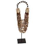Этническое ожерелье из ракушек и круглых бусин Aboriginal Long Necklace Shells варинант исполнения - 1 | Loft Concept в Барнауле
