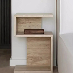 Дизайнерский журнальный стол фигурный с полками Gulip варинант исполнения - 1 | Loft Concept в Барнауле