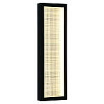 Светодиодное прямоугольное бра из металла черного цвета Lattice Lux варинант исполнения - 5 | Loft Concept в Барнауле