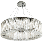 Круглая люстра с хрустальными подвесками хром Crystal Art Chrome Chandelier 16 варинант исполнения - 2 | Loft Concept в Барнауле