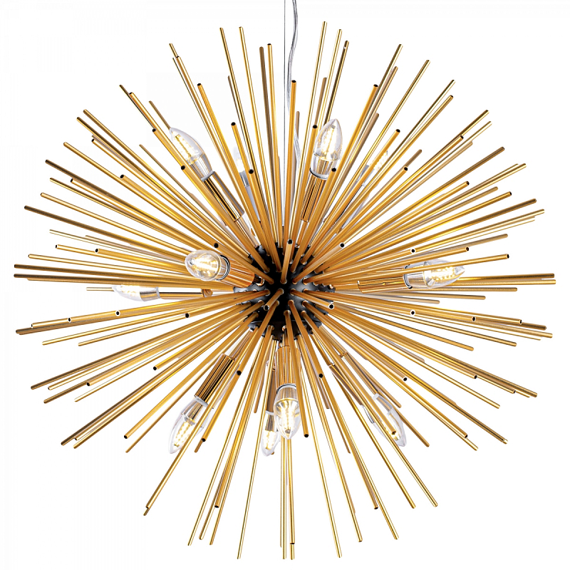 Huge Sputnik Chandelier Gold and Black Черный Золотой Huge Sputnik Chandelier Gold and Black Черный Золотой в Барнауле | Loft Concept