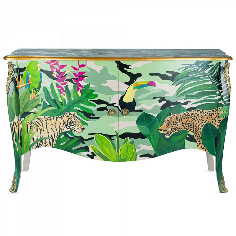 Комод L.XV DRESSER Flowers Jungle Серебряный Зеленый Комод L.XV DRESSER Flowers Jungle Серебряный Зеленый в Барнауле | Loft Concept