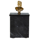 Мраморная шкатулка с бюстом из металла KELLY WEARSTLER варинант исполнения - 4 | Loft Concept в Барнауле
