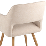 Стул в рогожке бежевого цвета NEASAN STOOL варинант исполнения - 7 | Loft Concept в Барнауле