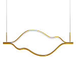 Подвесной светильник волнообразный изогнутый цвета латунь 3000К Spiral Lighting варинант исполнения - 1 | Loft Concept в Барнауле