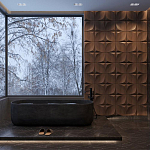 Гипсовая 3D панель с принтографией PM-22 варинант исполнения - 1 | Loft Concept в Барнауле