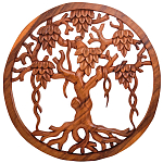 Панно из дерева Wood Panel With Trees варинант исполнения - 1 | Loft Concept в Барнауле