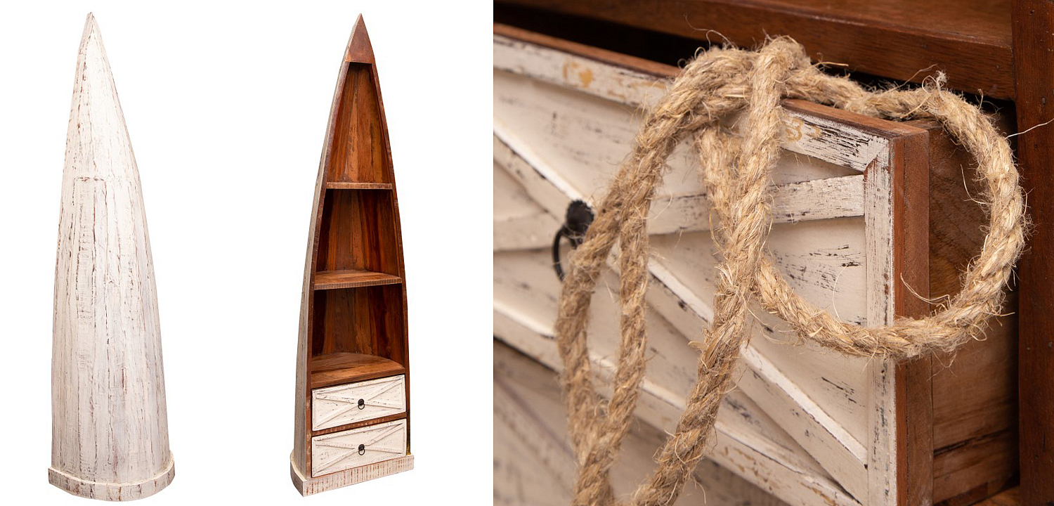 Стеллаж Old Boat White Стеллаж Old Boat White - Loft-Concept в Барнауле