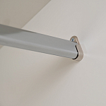 Шкаф бежевый двухдверный с полками и штангой Eccentricity варинант исполнения - 5 | Loft Concept в Барнауле