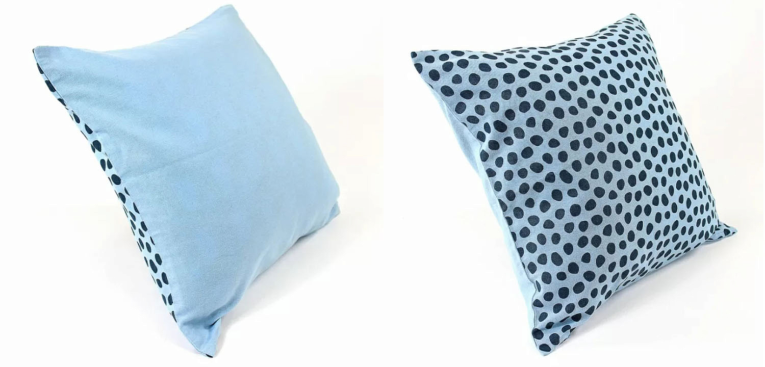 Чехол на подушку Spotted Look blue Чехол на подушку Spotted Look blue - Loft-Concept в Барнауле