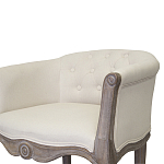 Кресло низкое в стиле прованс Бежевый Лен Louis French Armchair  варинант исполнения - 4 | Loft Concept в Барнауле
