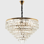 Люстра с прямоугольными хрустальными подвесками Lunet Crystal Rectangulars Chandelier 18 варинант исполнения - 3 | Loft Concept в Барнауле