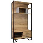 Стеллаж под TV в стиле лофт с открытыми полками и 2-мя ящиками Urban Style Space варинант исполнения - 1 | Loft Concept в Барнауле