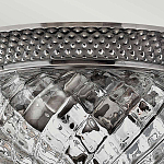 Потолочный светильник с чашеобразным плафоном из толстого волнообразного стекла и широким узорчатым основанием Hinkley варинант исполнения - 8 | Loft Concept в Барнауле