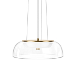 Подвесной светильник  с плоским прозрачным стеклянным плафоном Grada Light варинант исполнения - 1 | Loft Concept в Барнауле