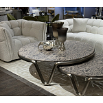 Стол журнальный круглый с узором Table Hypontic Pattern варинант исполнения - 6 | Loft Concept в Барнауле