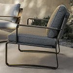 Дизайнерское уличное кресло на металлическом каркасе PHOENIX Armchair варинант исполнения - 7 | Loft Concept в Барнауле