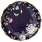 Ваза фарфоровая круглая на ножке с рисунком цветов Garden Whisper Porcelain Set  варинант исполнения - 1 | Loft Concept в Барнауле