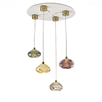 Подвесной светильник с прозрачным стеклянным плафоном округлой формы Effervia  варинант исполнения - 6 | Loft Concept в Барнауле