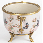 Фарфоровая чаша с бронзовыми элементами Eden Garden варинант исполнения - 3 | Loft Concept в Барнауле