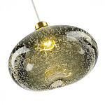 Подвесной светильник с прозрачным стеклянным плафоном округлой формы Effervia  варинант исполнения - 14 | Loft Concept в Барнауле