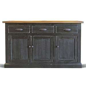 Комод в стиле прованс Brigida Provence HARMONIE Weathered Charcoal Черный