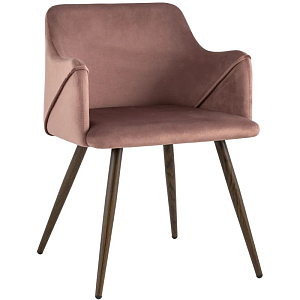 Стул Monarch Chair Пепельно-Розовый Велюр