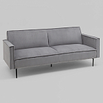 Диван современный вельветовый прямой Worcester Серый варинант исполнения - 1 | Loft Concept в Барнауле