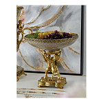 Чаша фарфоровая на двух бронзовых ангелах Eden Garden варинант исполнения - 4 | Loft Concept в Барнауле