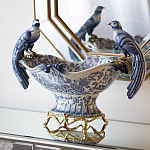 Фарфоровая чаша с птицами Blue and White варинант исполнения - 4 | Loft Concept в Барнауле