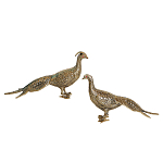 Статуэтка бронзовая пара Павлины Bronze Birds варинант исполнения - 1 | Loft Concept в Барнауле