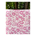 Кашпо из белого фарфора с розовым цветочным орнаментом Eden Garden варинант исполнения - 4 | Loft Concept в Барнауле