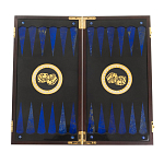 Нарды настольные из натурального камня лазурит и долерит Backgammon from Stone варинант исполнения - 2 | Loft Concept в Барнауле