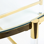 Кофейный столик со столешницей из стекла Crossy варинант исполнения - 3 | Loft Concept в Барнауле