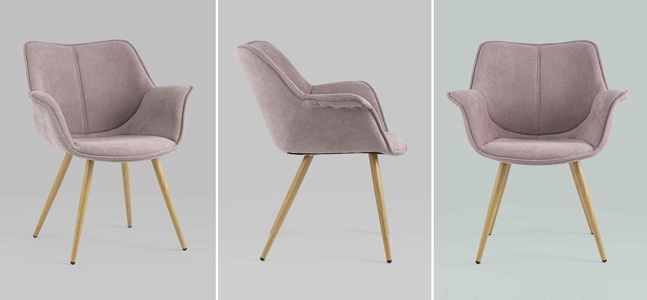 Стул Mason Chair Пепельно-Розовый Ножки светлое дерево Стул Mason Chair Пепельно-Розовый Ножки светлое дерево - Loft-Concept в Барнауле