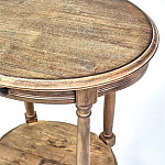 Деревянный овальный кофейный стол Margery Provence Coffee Table варинант исполнения - 4 | Loft Concept в Барнауле