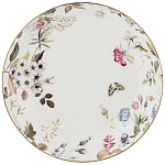 Ваза фарфоровая белая на ножке с рисунком цветов Garden Whisper Porcelain Set  варинант исполнения - 1 | Loft Concept в Барнауле